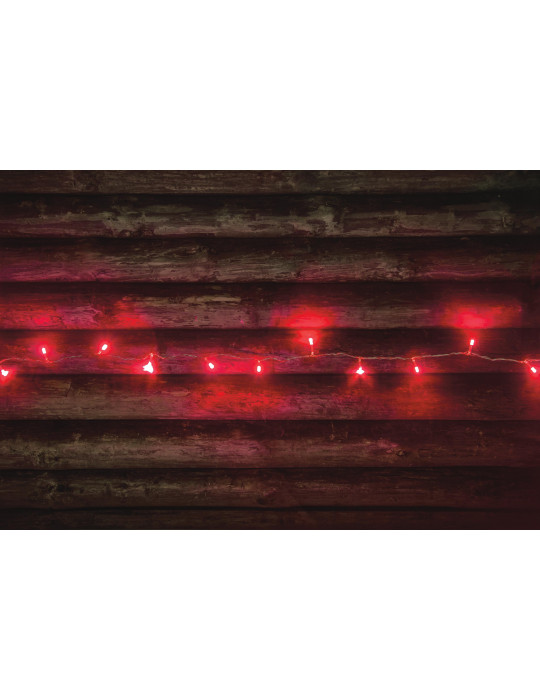 Valoketju 80-LEDIN, Punainen, Finnlumor