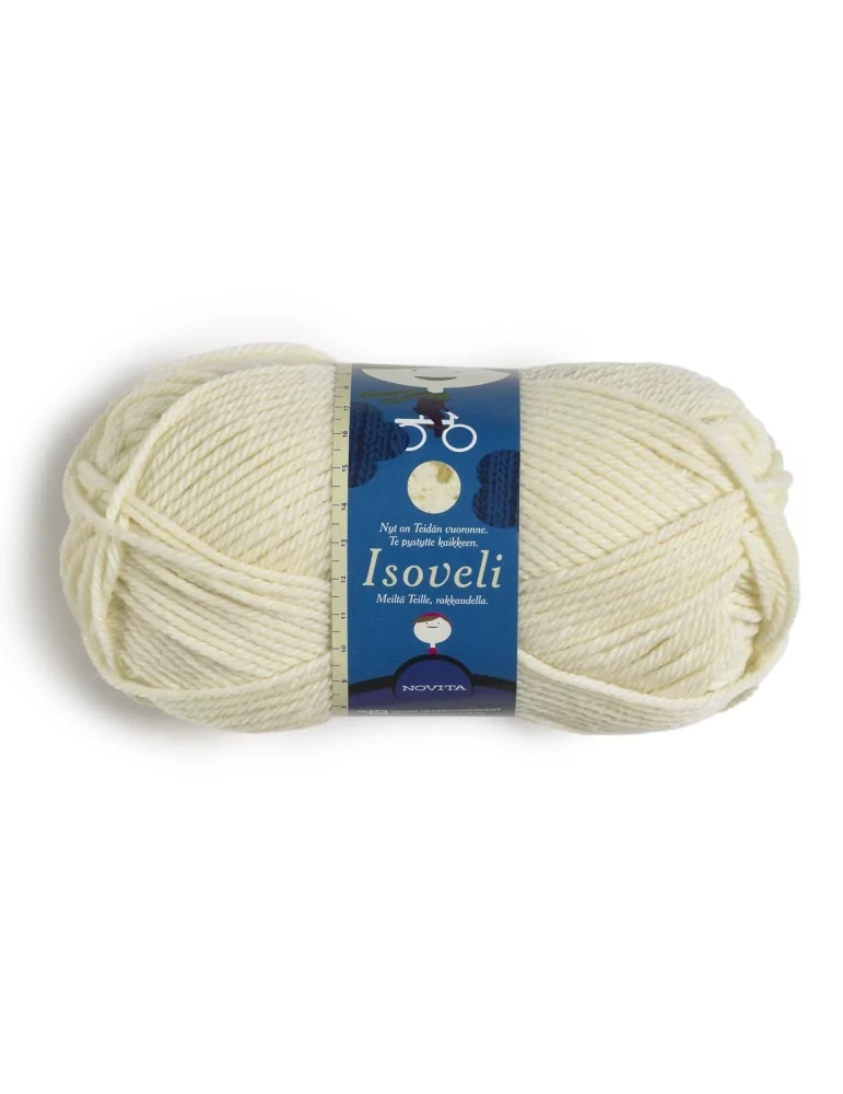 ISOVELI, luonnonvalkoinen