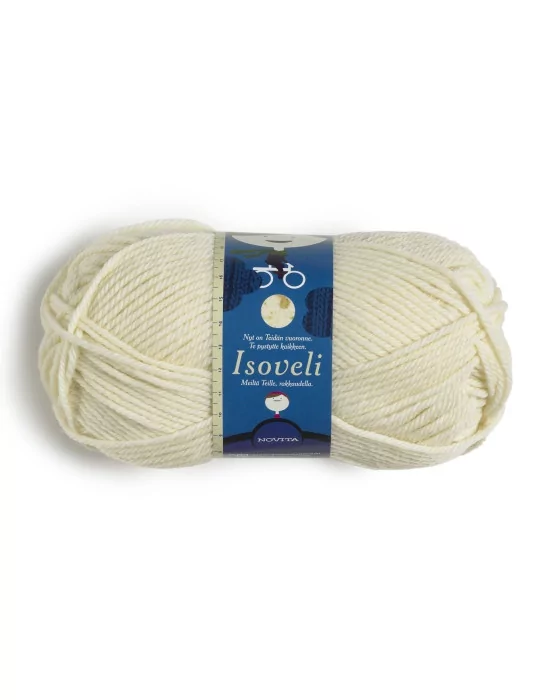 ISOVELI, luonnonvalkoinen