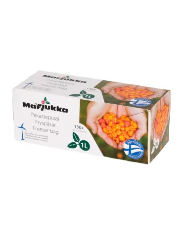Pakastepussi 1 litra, 130 kpl Marjukka