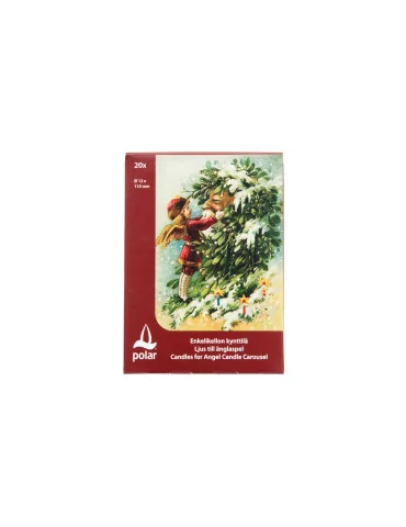 Enkelikellon kynttilä 100% steariini 20 kpl Polar