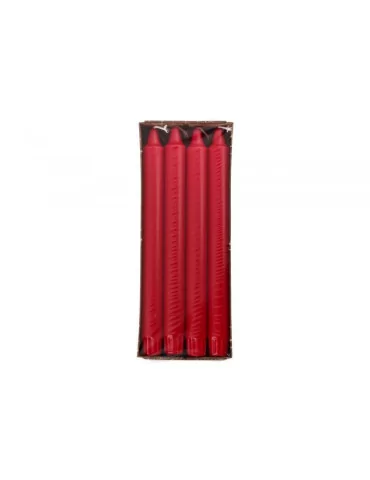 Kruunukynttilä punainen 24 cm 8 kpl