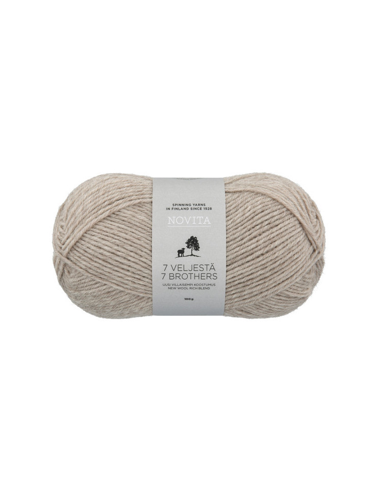 7 Veljestä 100g 060 hiekka Novita