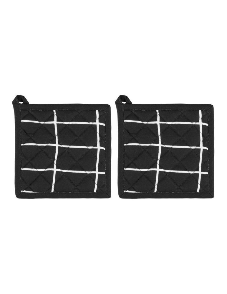 Patalappu Elsie 2 kpl 20x20 cm musta 4Living