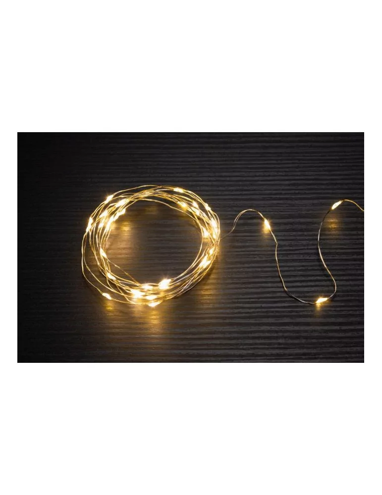 Paristovalot Silver lämmin valkoinen 40 LED, Finnl